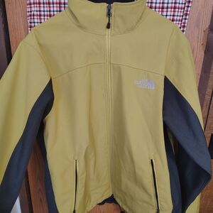 The North Face Mustard and Charcoal Jacket